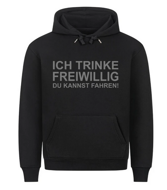 Ich trinke freiwillig, du kannst fahren! 🍻GRÖßE S SCHWARZ