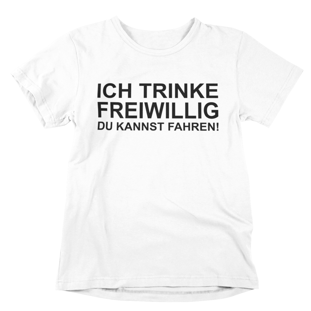 Ich trinke freiwillig, du kannst fahren! 🍻