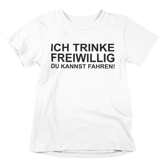Ich trinke freiwillig, du kannst fahren! 🍻
