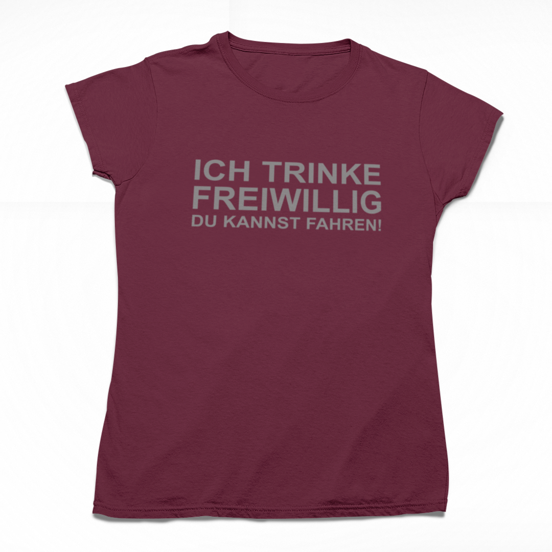 Ich trinke freiwillig, du kannst fahren! 🍻
